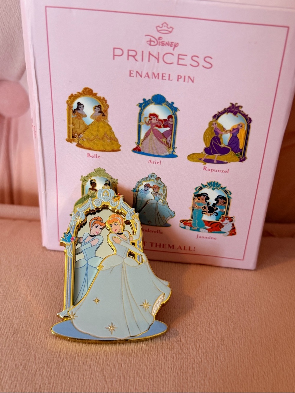 Disney Princess Enamel Cinderella Mirror Reflections Pin NEW